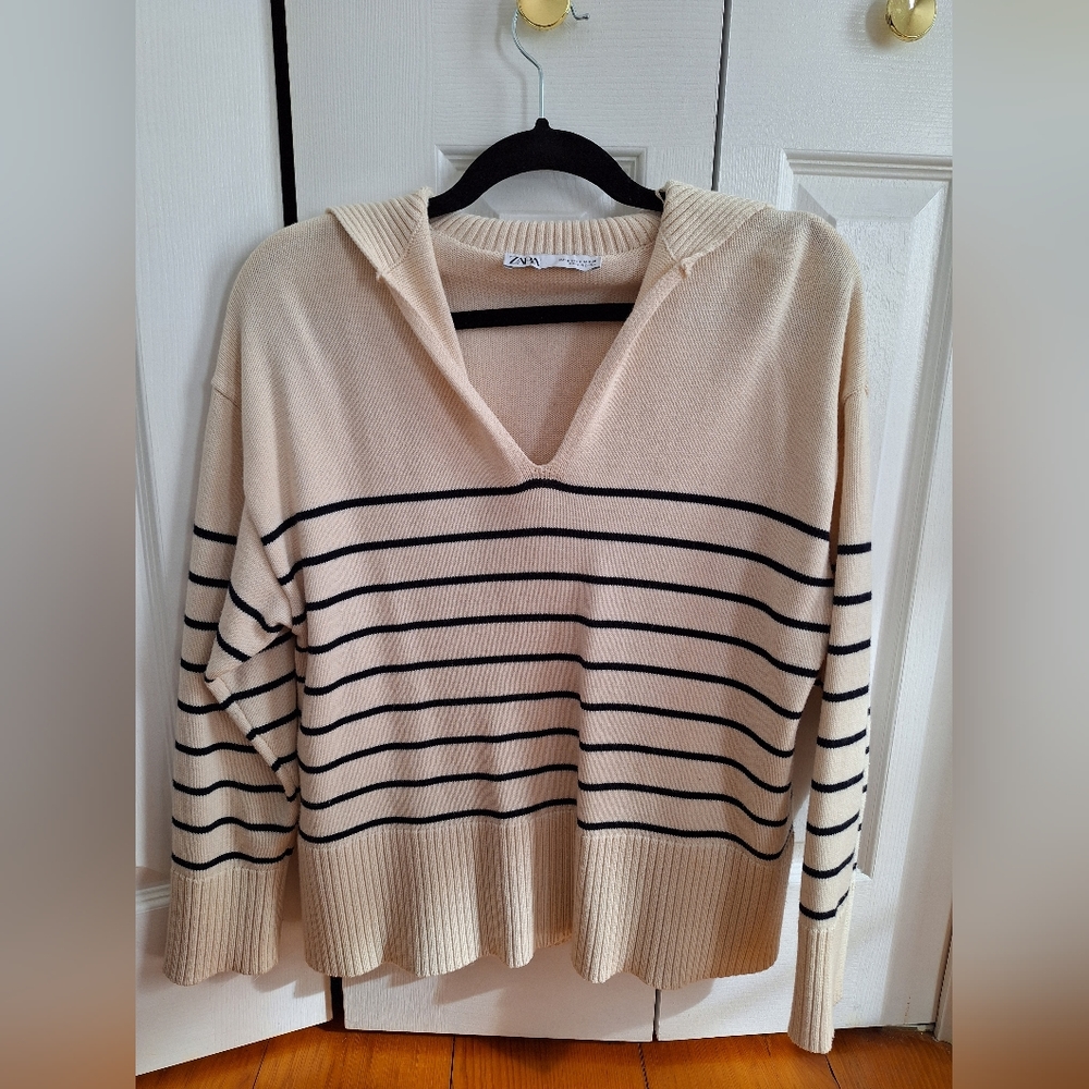 Zara Stripped Pullover Sweater